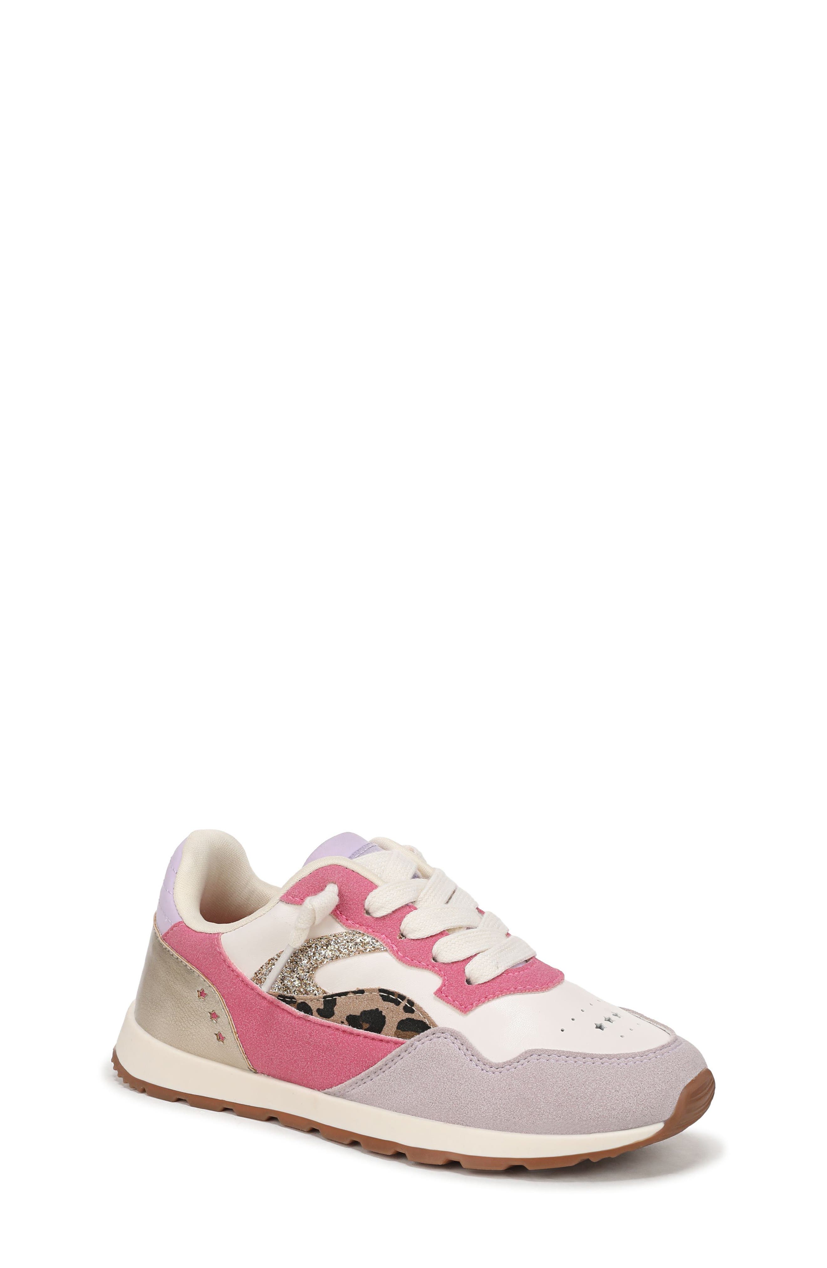  Pink Multi Faux Suede
