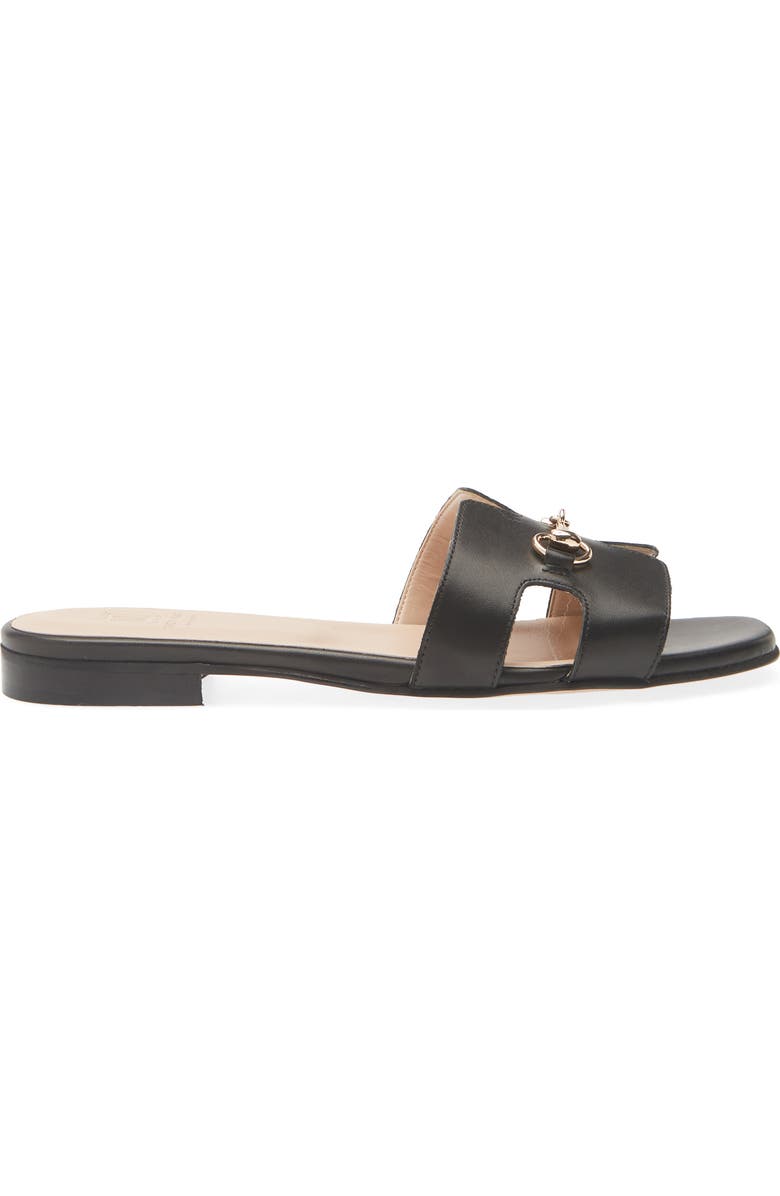 Bruno Magli Bit Slide Sandal, Alternate, color, Black Nappa