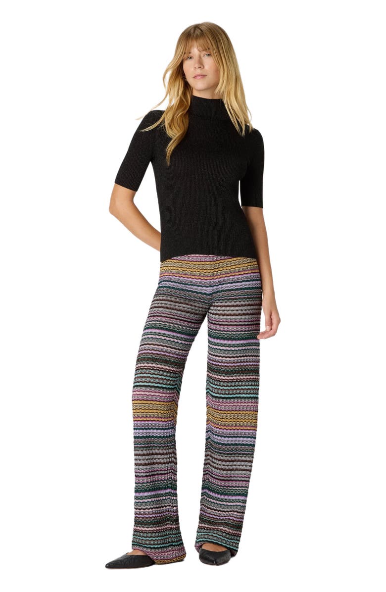 Missoni Straight Long Pants With Stripes, Main, color, Multicoloured