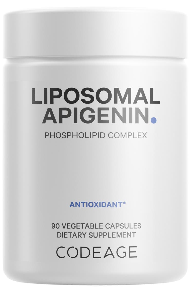 Codeage Liposomal Apigenin Daily Flavonoid Chamomile Supplement, Main, color, White