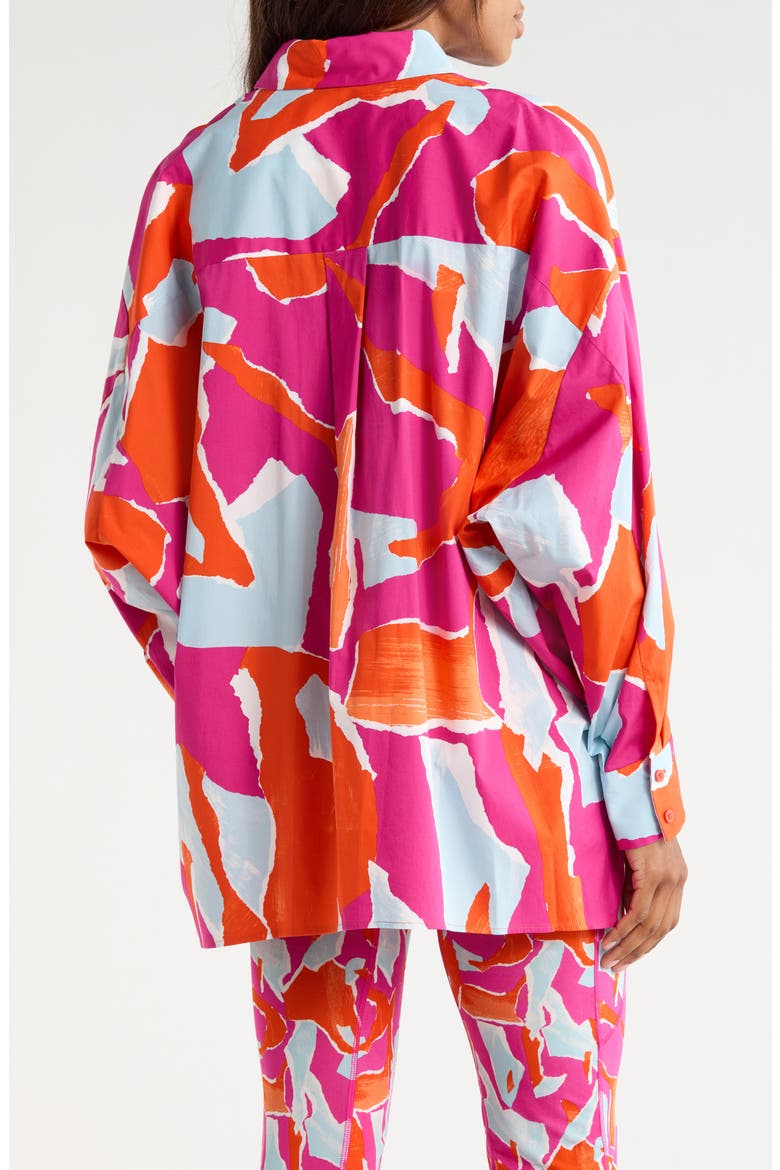 Laura Long Sleeve Woven Shirt, Alternate, color, ISLAND CAMO LARGE PINK