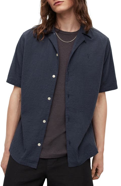 Men's Mattole Relaxed Fit Crepe Short Sleeve Button-Up Camp Shirt