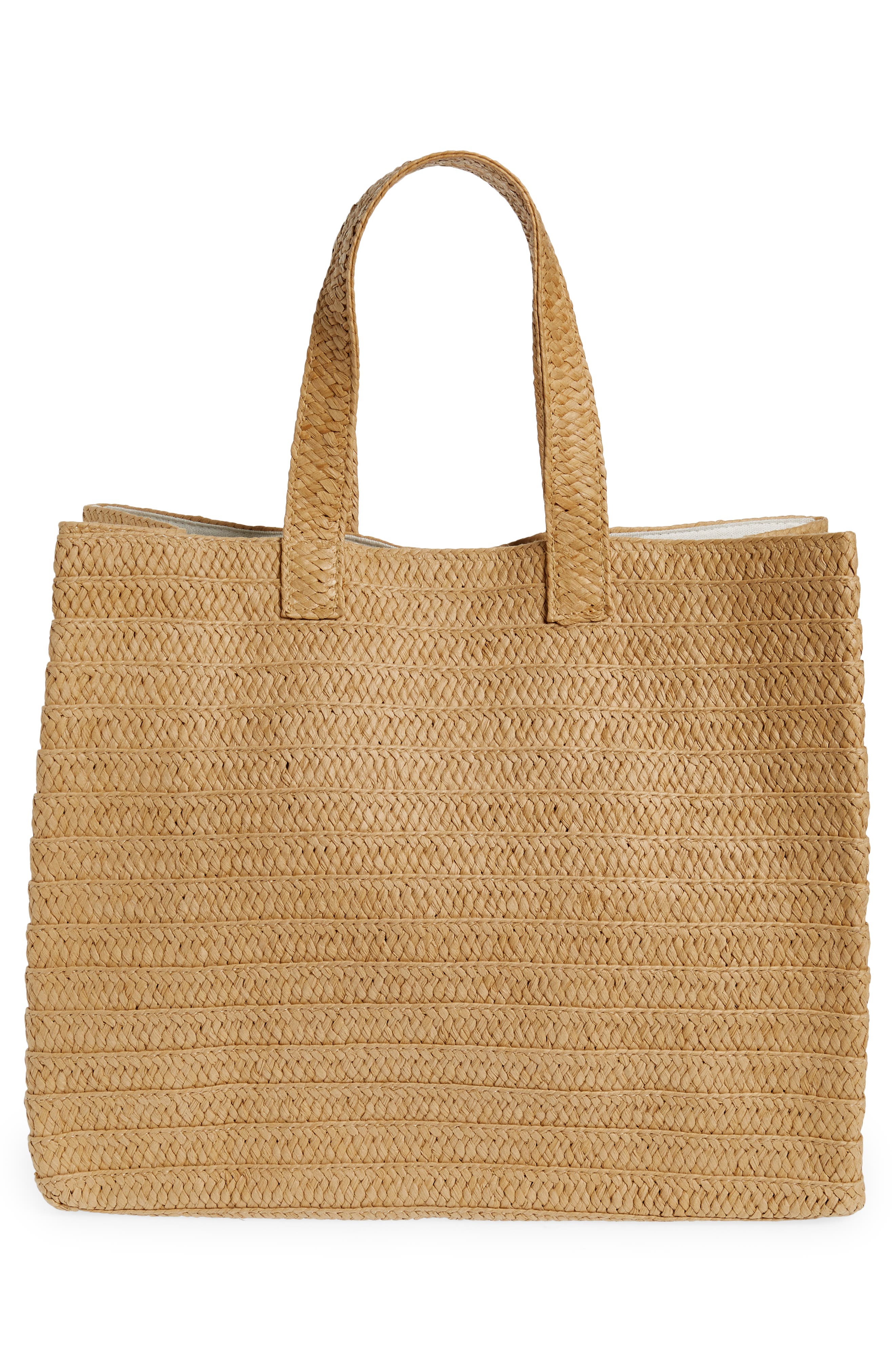 BTB Los Angeles Best Beaches Forever Straw Tote, Alternate, color, 