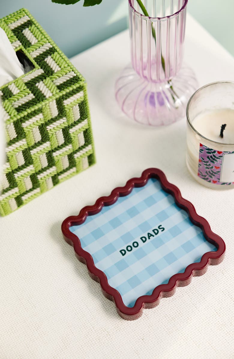 Furbish DooDads Lacquer Tray, Alternate, color, Sky Blue, Brown