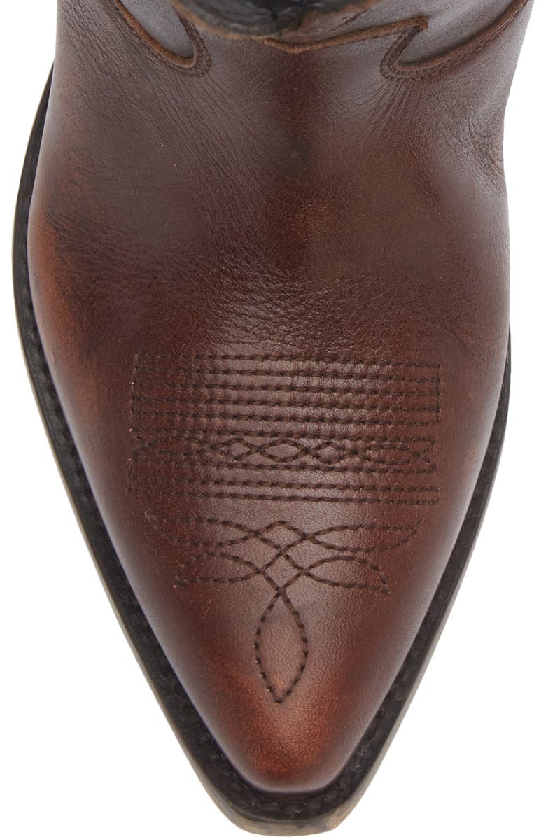 Golden Goose Wish Star Short Western Boot, Alternate, color, Dark Brown