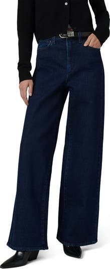 Blue palazzo pant with self belt 2189#