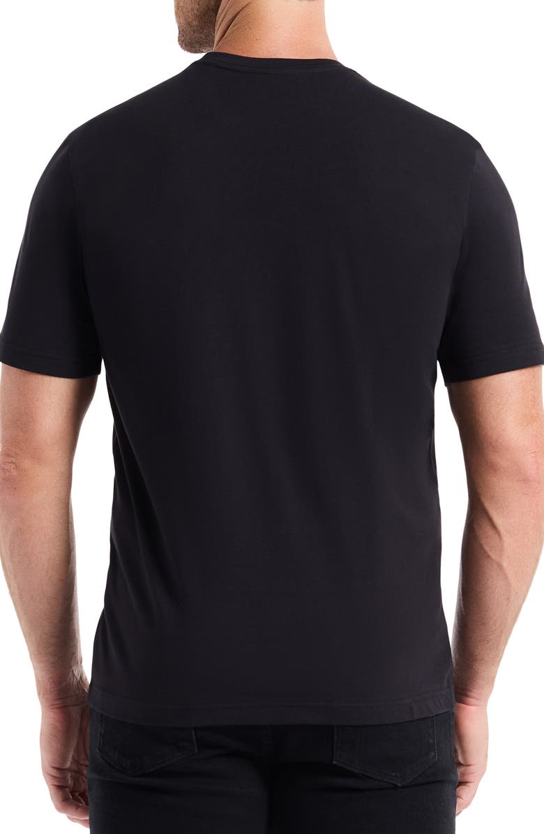 Robert Graham Neon Dog Knit Graphic T-Shirt, Alternate, color, Black