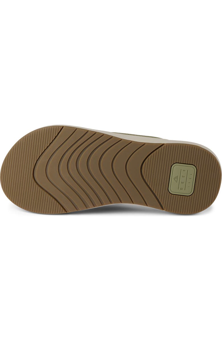 Reef Cushion Norte Water Friendly Flip Flop, Alternate, color, Olive Vintage