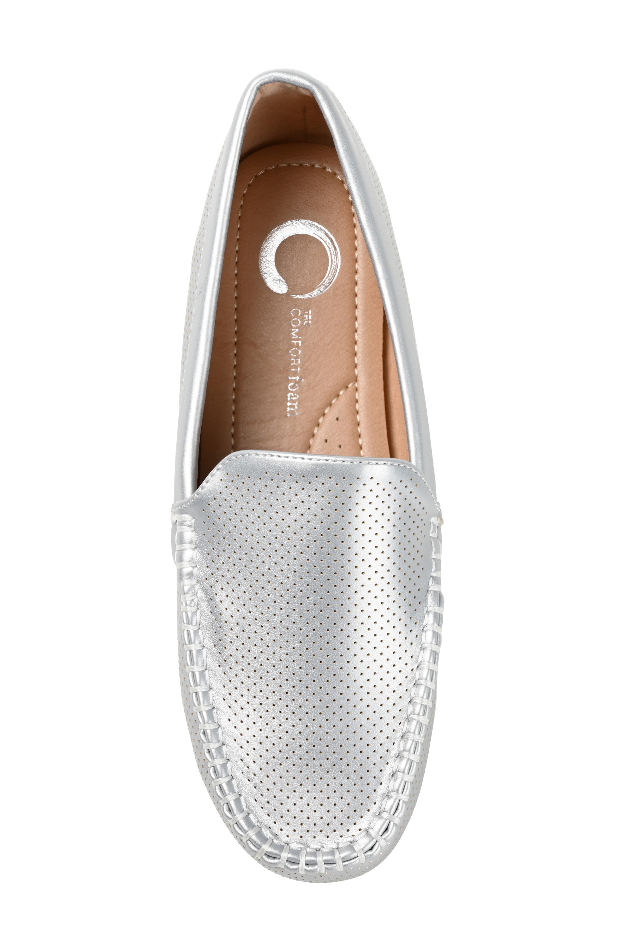 Halsey Loafer - Wide Width, Alternate, color, SILVER