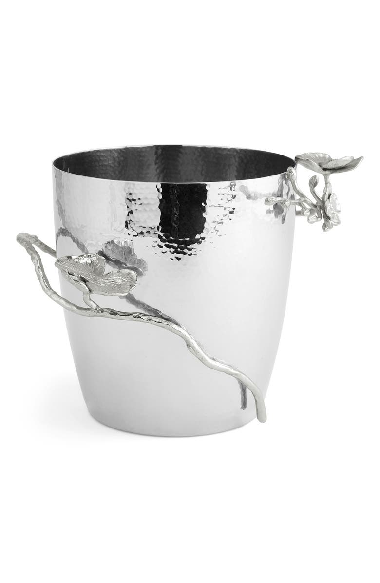 Michael Aram White Orchid Champagne Bucket, Alternate, color, Silver