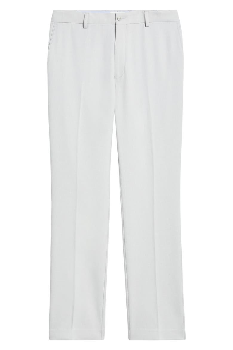 Mèlange Flat Front Dress Pants, Alternate, color, BRITISH GREY