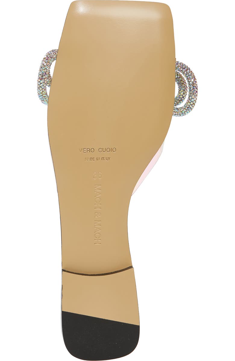 Mach & Mach Double Bow Flat Slide Sandal, Alternate, color,