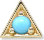 Anzie Cléo Turquoise Triangle Stud Earring