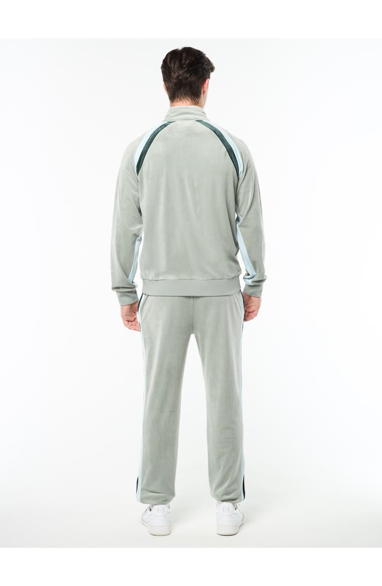 Sergio Tacchini Banda Velour Track Jacket, Alternate, color, Slate Gray