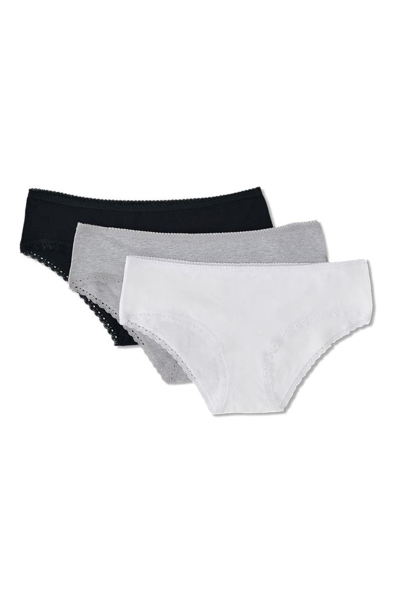 Pact Everyday Shelf Bra Cropped Camisole, Main, color, White