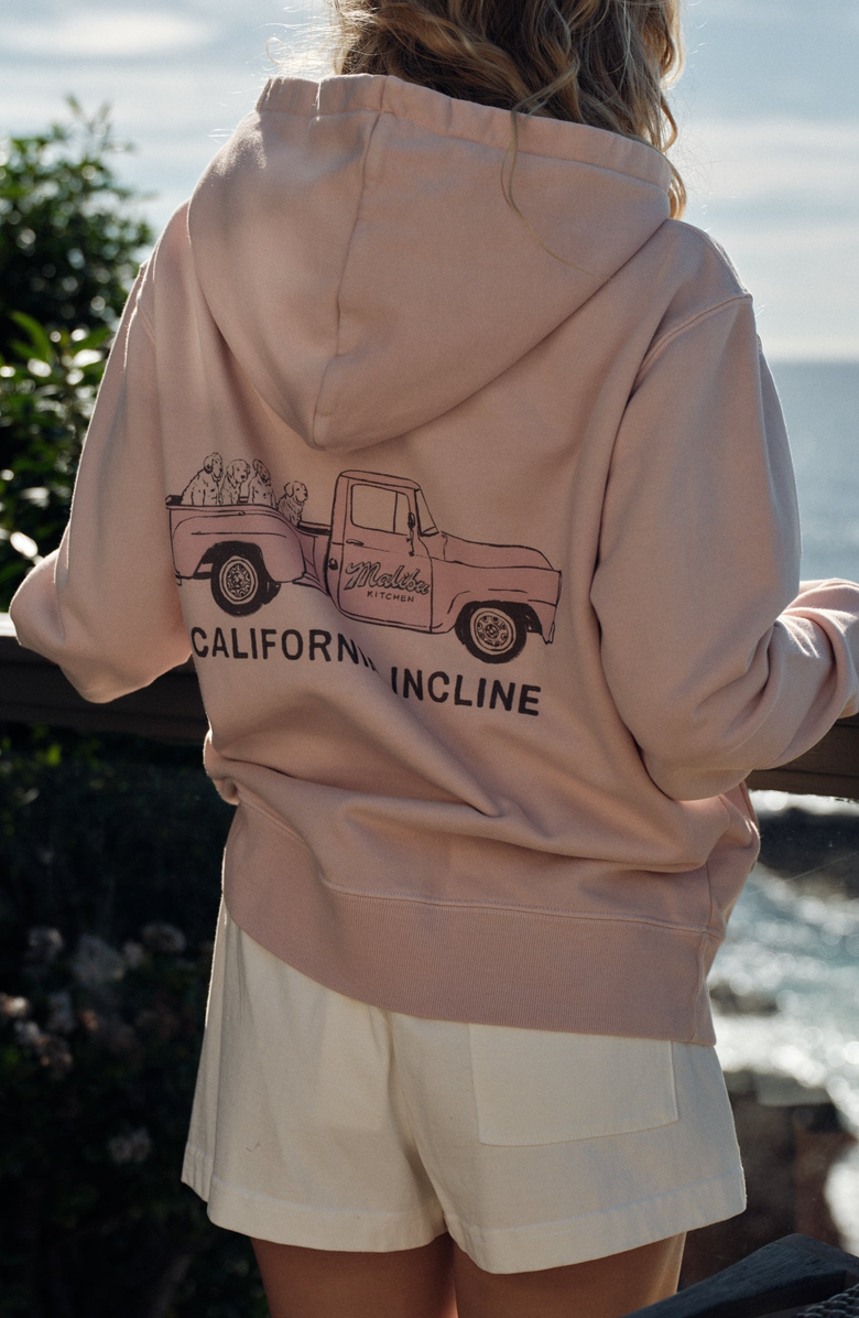 CALIFORNIA INCLINE Malibu Kitchen Hoodie, Alternate, color, Vintage Pink