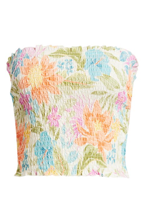 Catalina Island Smocked Tube Top