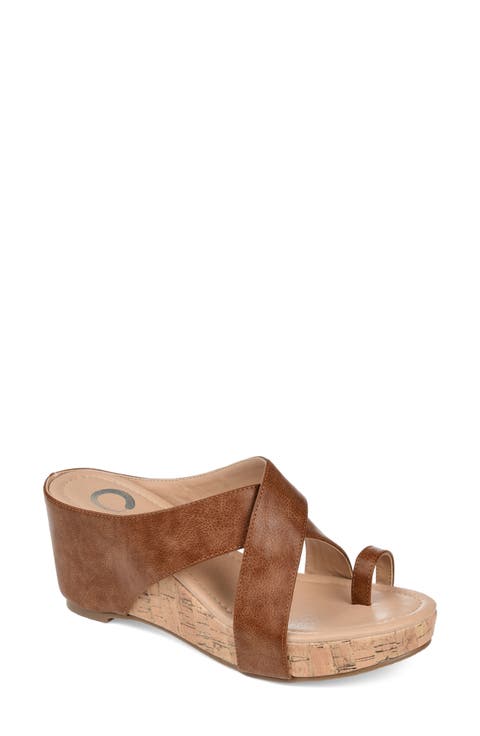 JOURNEE Rayna Wedge Sandal (Women)