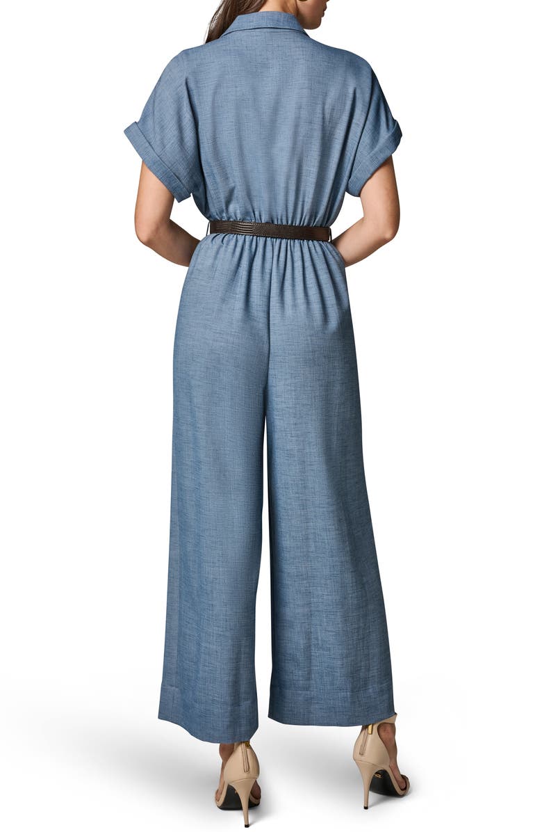 Donna Karan New York Belted Jumpsuit, Alternate, color, 