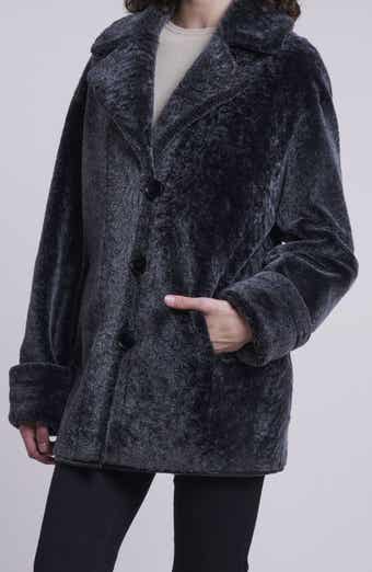 Blue Duck Oversize Genuine Shearling & Leather Jacket