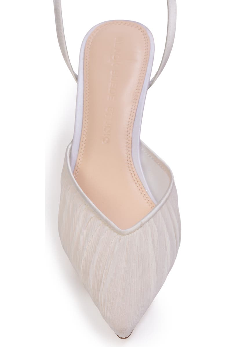 BLACK SUEDE STUDIO Melody 80 Pump, Alternate, color, White Tulle