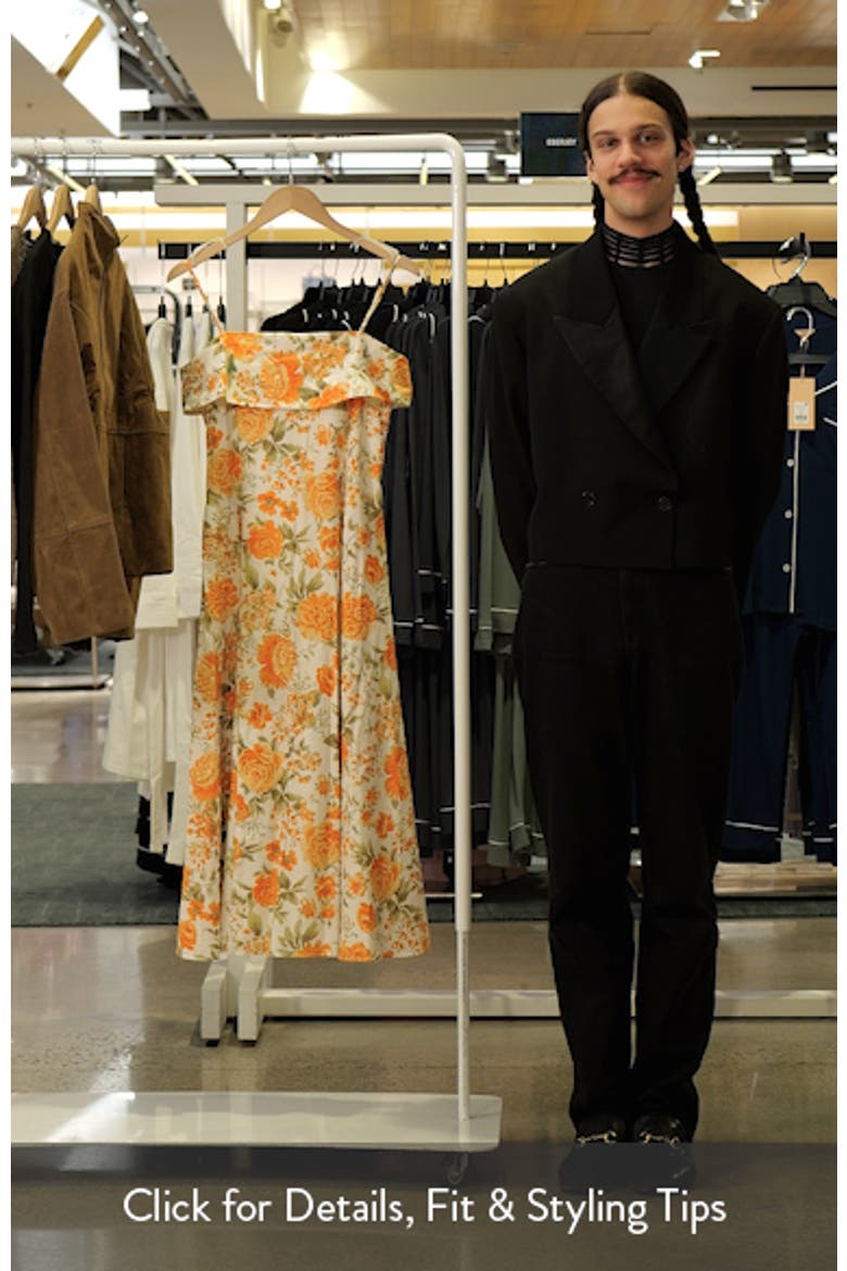 Floral Print Flared Midi Dress video