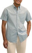 Brooks Brothers Friday Regular Fit Plaid Short Sleeve Cotton Poplin Button-Down Shirt