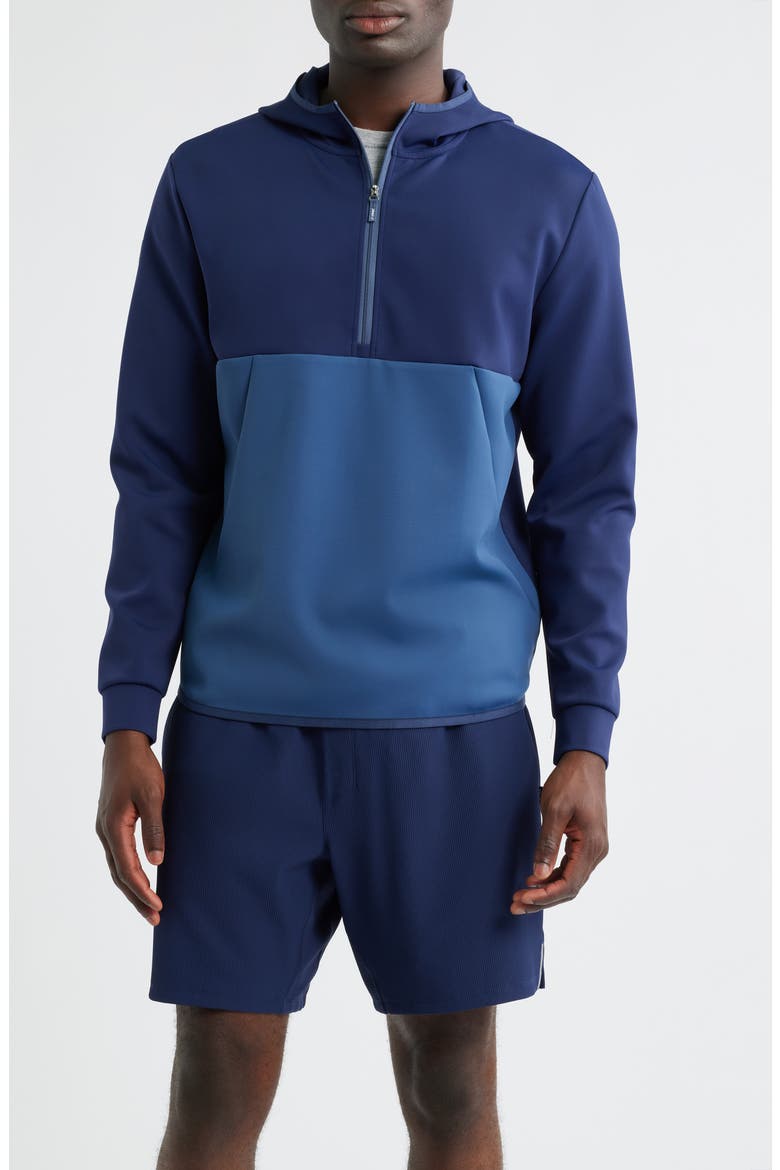 Iversons Half Zip Hoodie, Main, color, NAVY