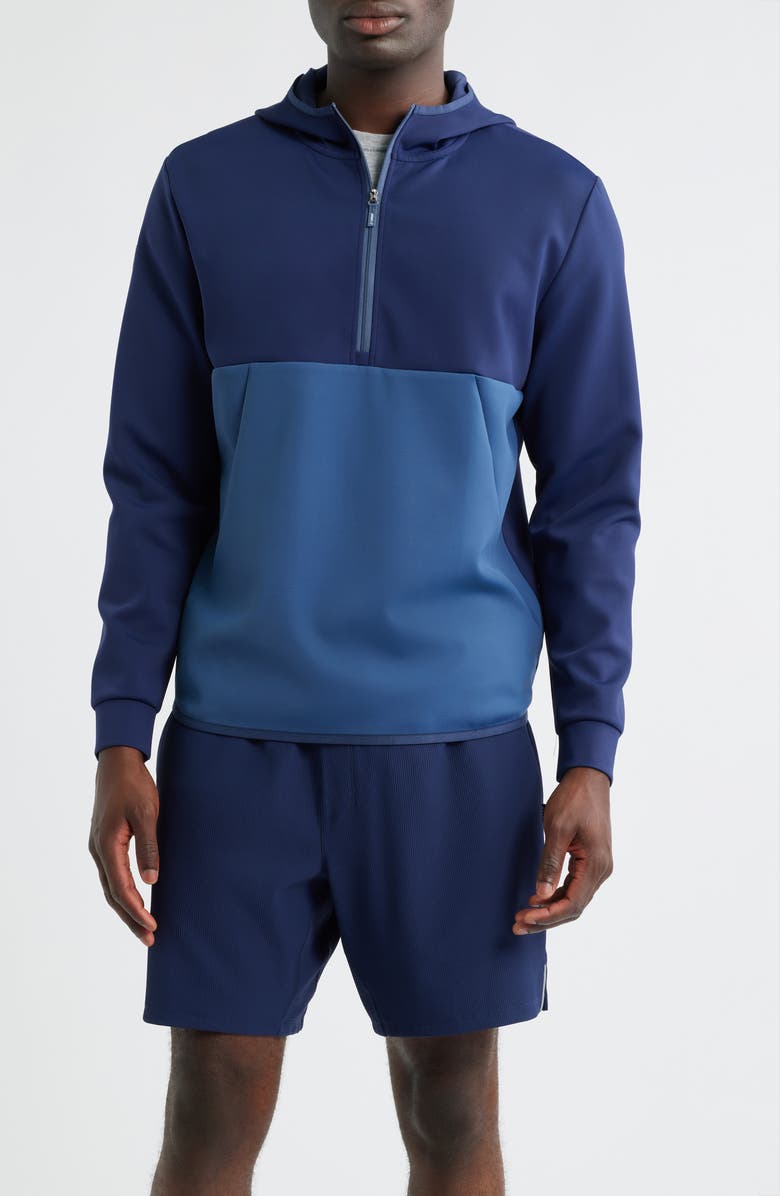 johnnie-O Iversons Half Zip Hoodie, Main, color, Navy