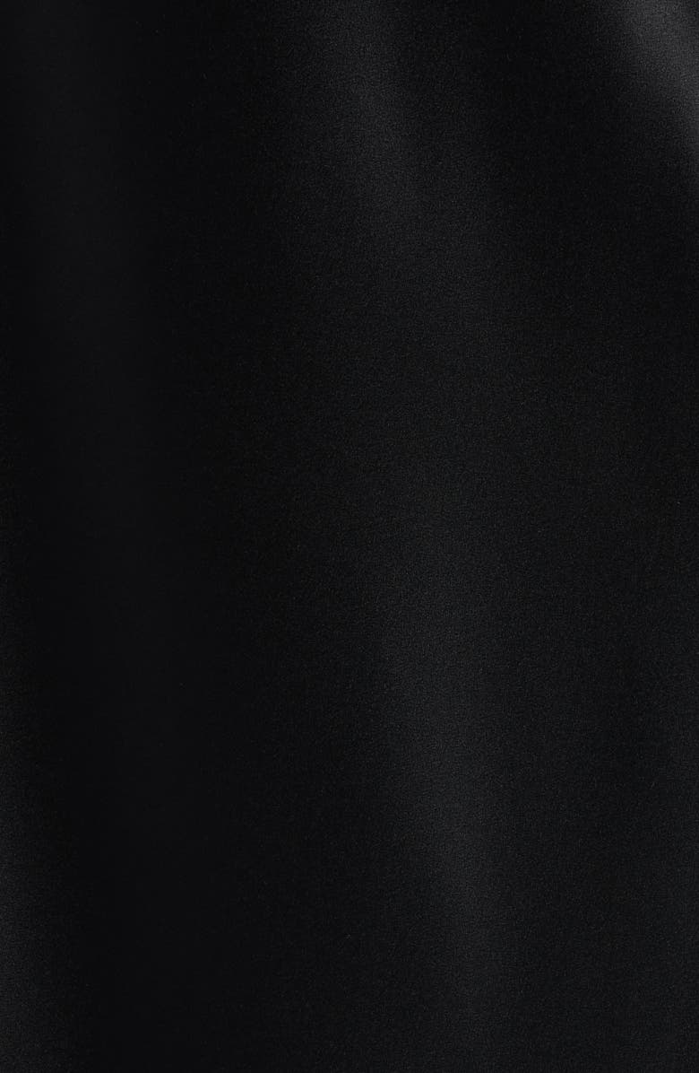 LoveShackFancy Vallis Lace Bow Midi Skirt, Alternate, color, Black