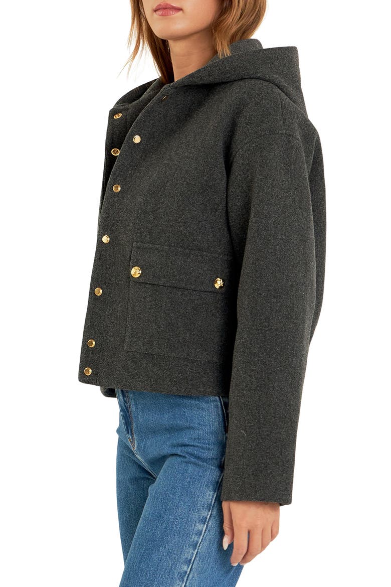 Hooded Coat, Alternate, color, CHARCOAL