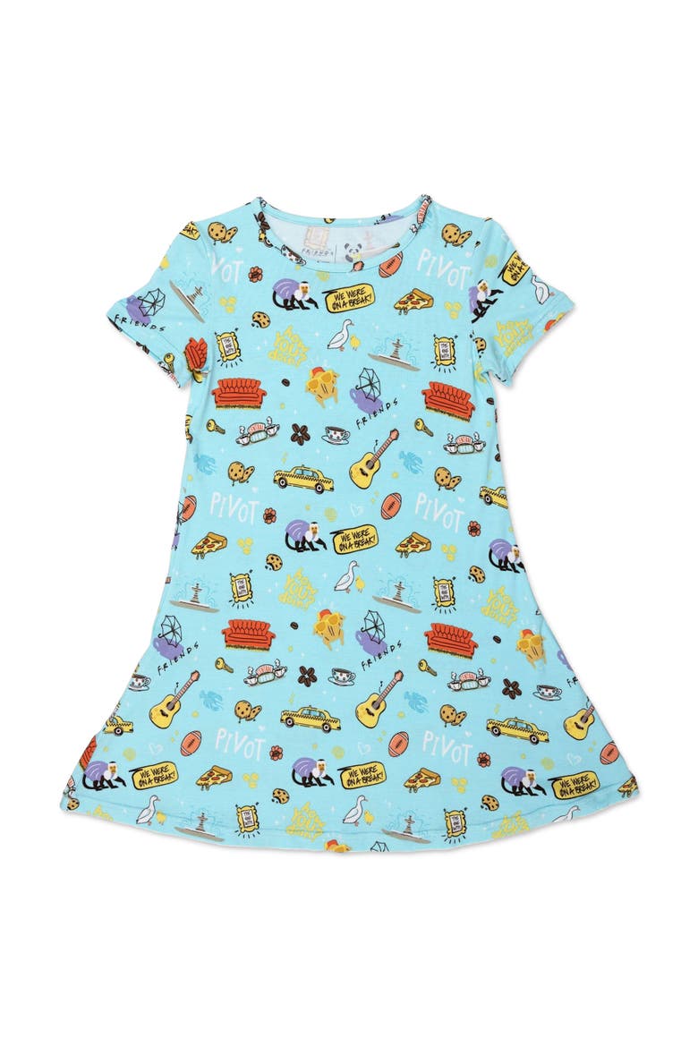 Kids' Friends Short Sleeve Dress, Main, color, Friends