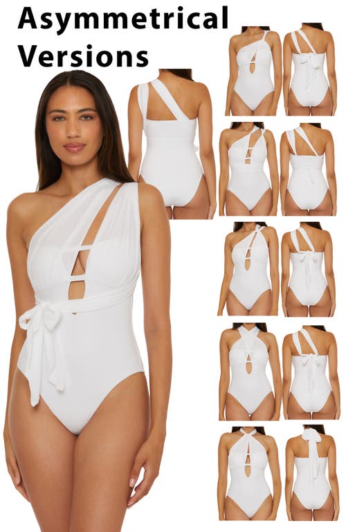 Shop Becca The Butterfly One-piece Swimsuit In White