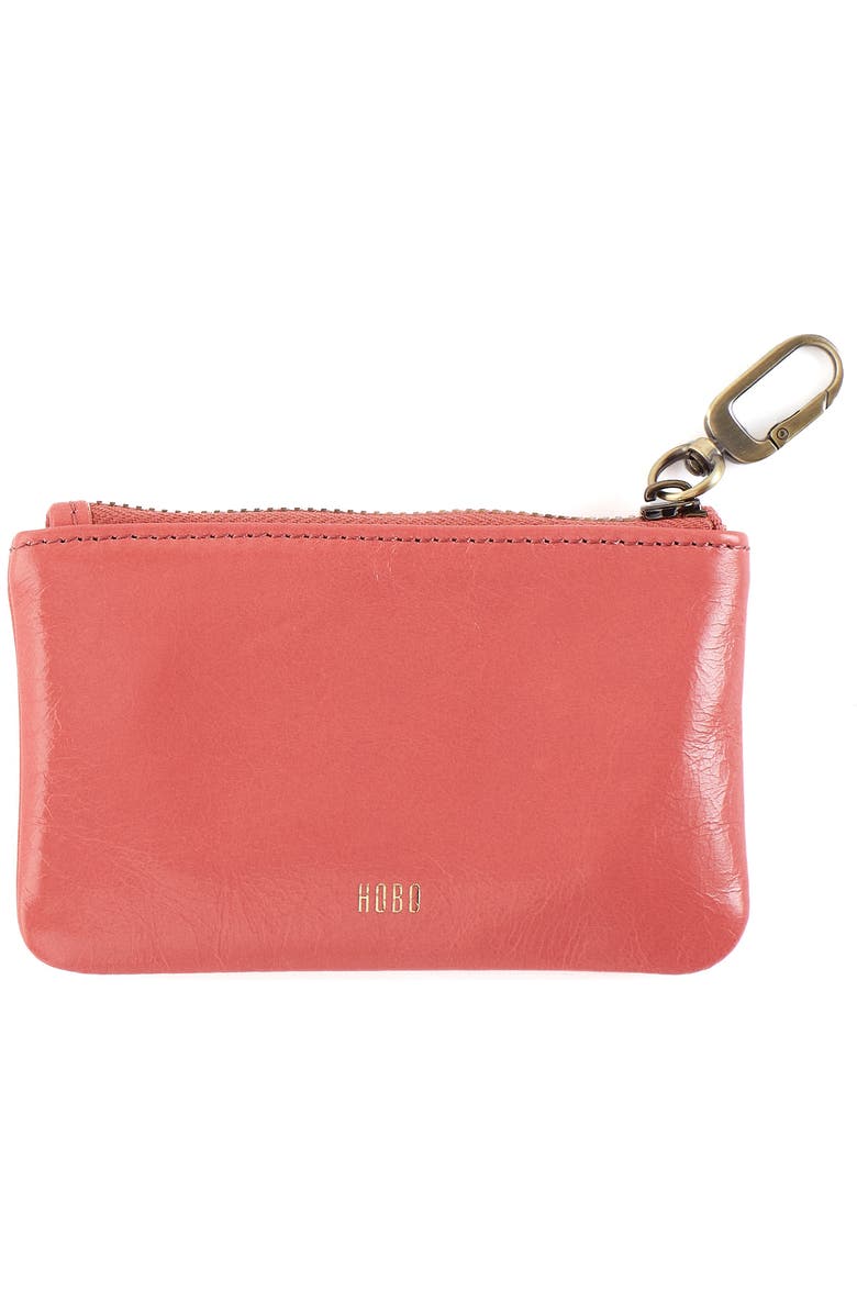 HOBO Sentiment Leather Pouch, Alternate, color, Pink Mirage