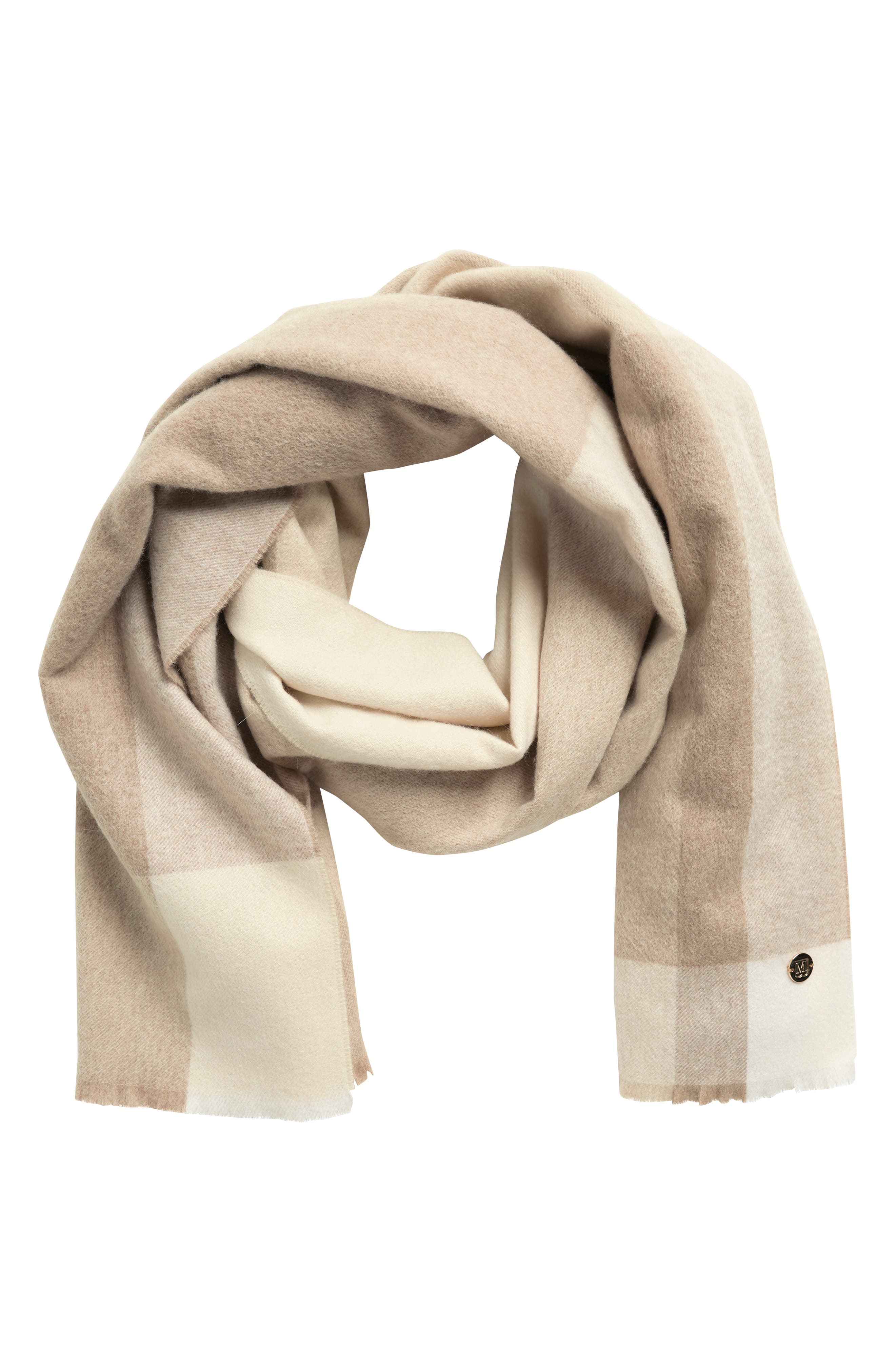 Bruno Magli Plaid Cashmere Scarf