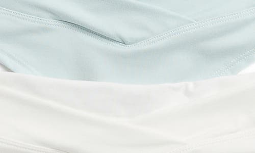 Danskin Assorted 5-pack Brushed Micro Thongs In Water/tan/zen