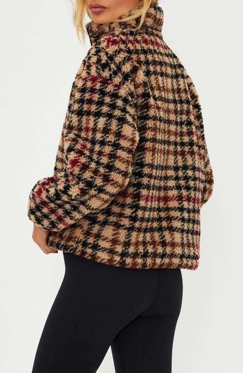Beach Riot Leona Fleece Half Zip Sweatshirt In Multi