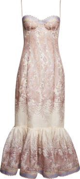 Zimmermann Alchemy Paisley Print Linen & Silk Dress