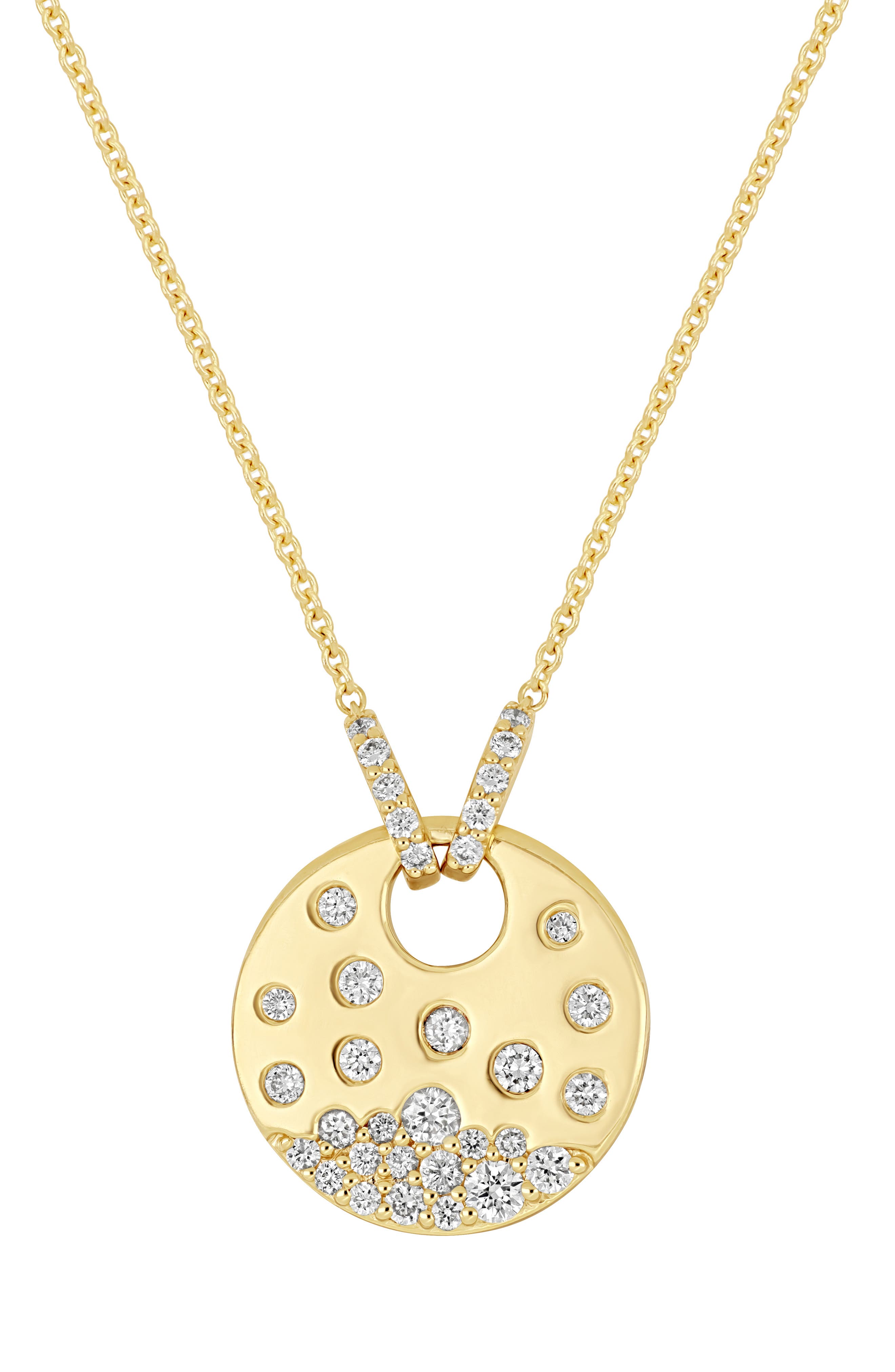 Kiera 18k Gold Diamond Pendant Necklace