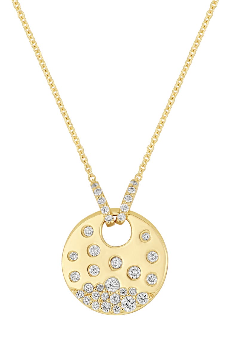 Kiera 18k Gold Diamond Pendant Necklace, Main, color, 18KY