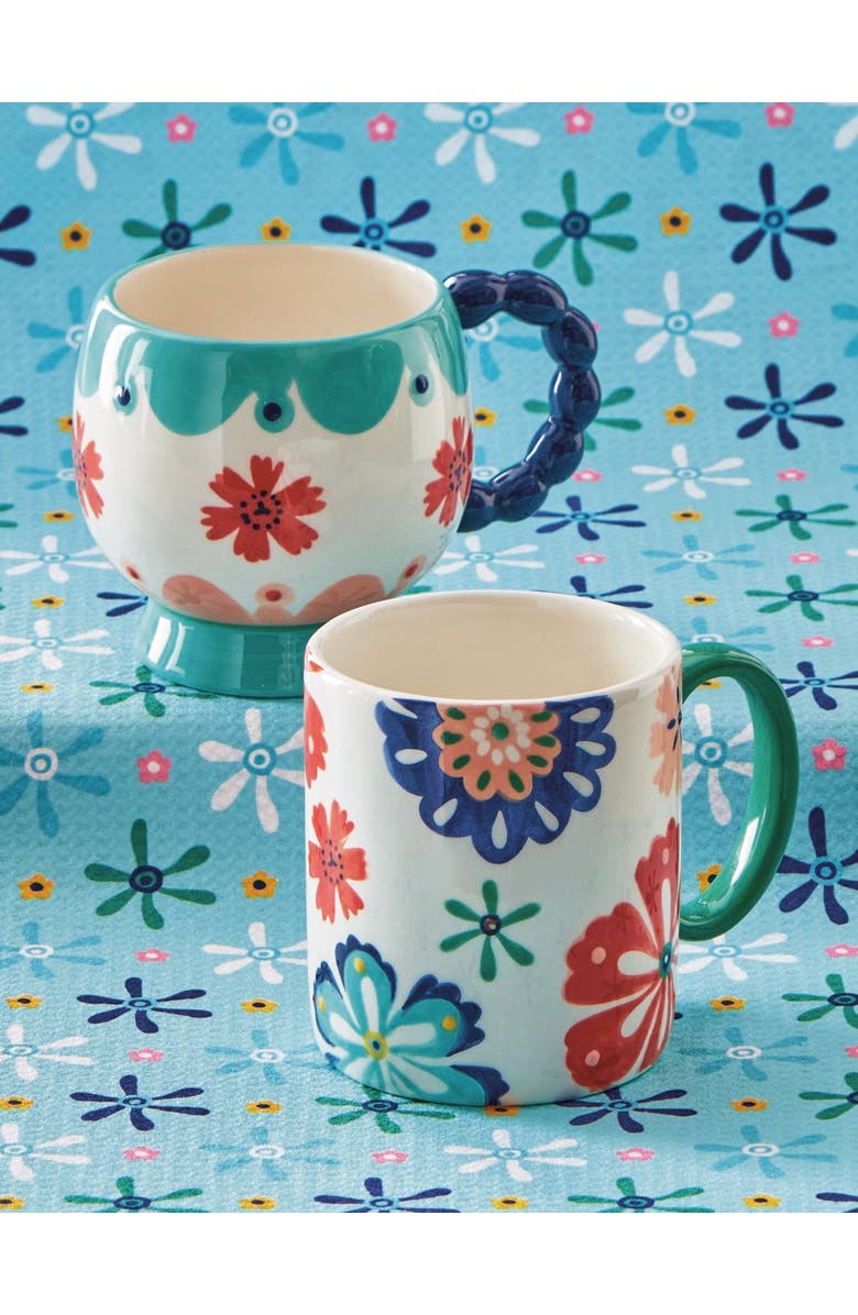 tag Eclectic Fun Earthenware Mug Multi 16 oz 3.75 x 3.75 x 4 in, Alternate, color, Multicolored