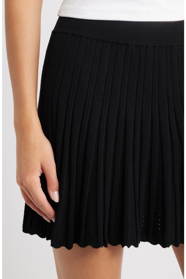 Willany Pleated Skirt, Alternate, color, BLACK