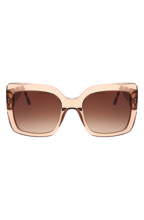 53mm Extreme Square Large Glam Sunglasses