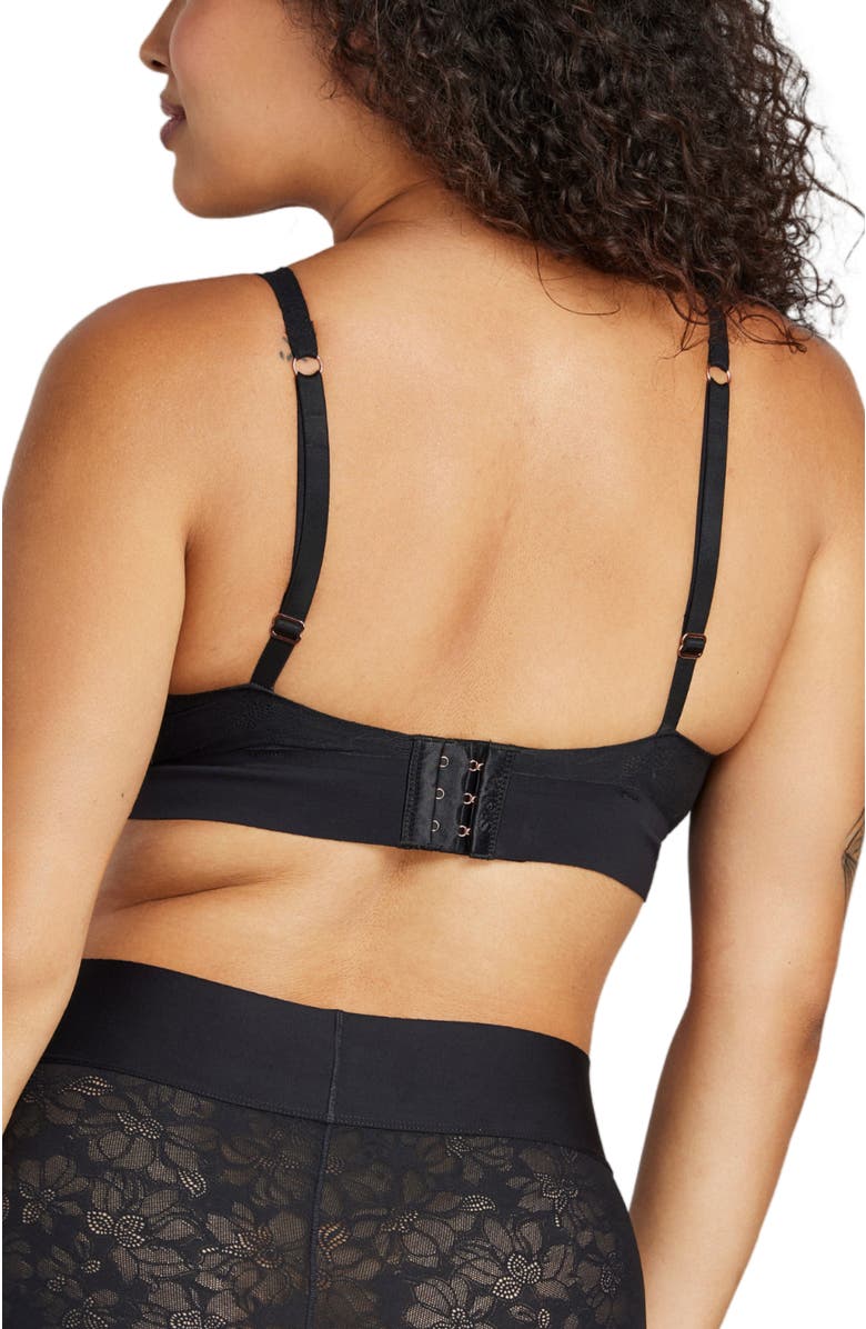 Siella Soft Lace Plunge Non-padded Bra, Alternate, color, 