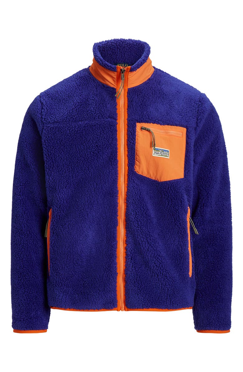Polo Ralph Lauren Faux Shearling Zip Jacket, Alternate, color,