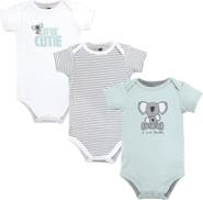 Hudson Baby Soft Cotton Bodysuit Triple Pack