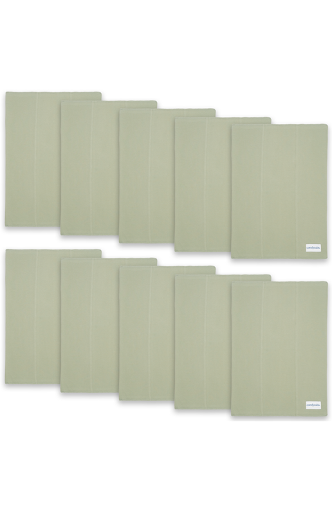 Cotton Burp Cloths - Pack of 10