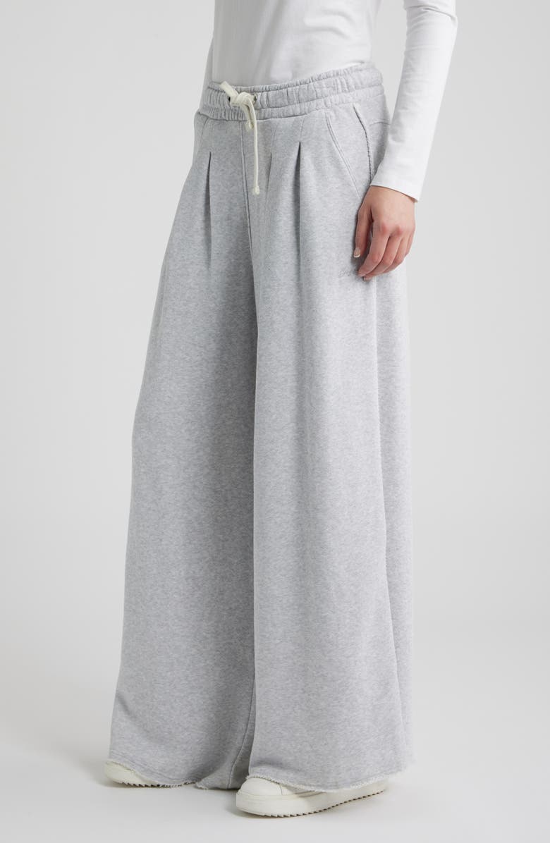 BOSS Orange Elenyx Pleated Wide Leg Drawstring Pants, Alternate, color, 