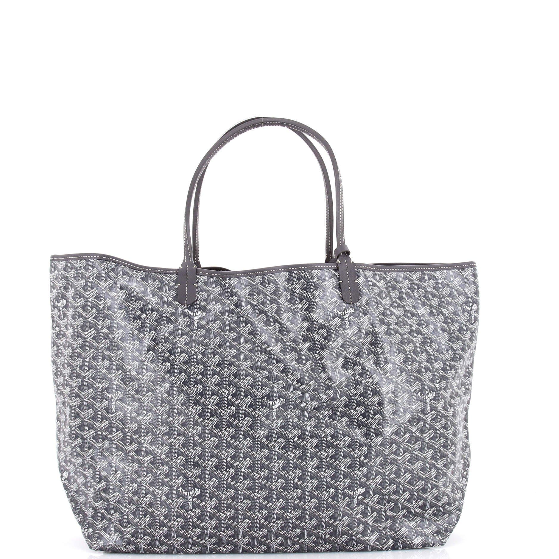 Pre-Owned Goyard Saint Louis Tote Coated Canvas GM, Alternate, color, Gray