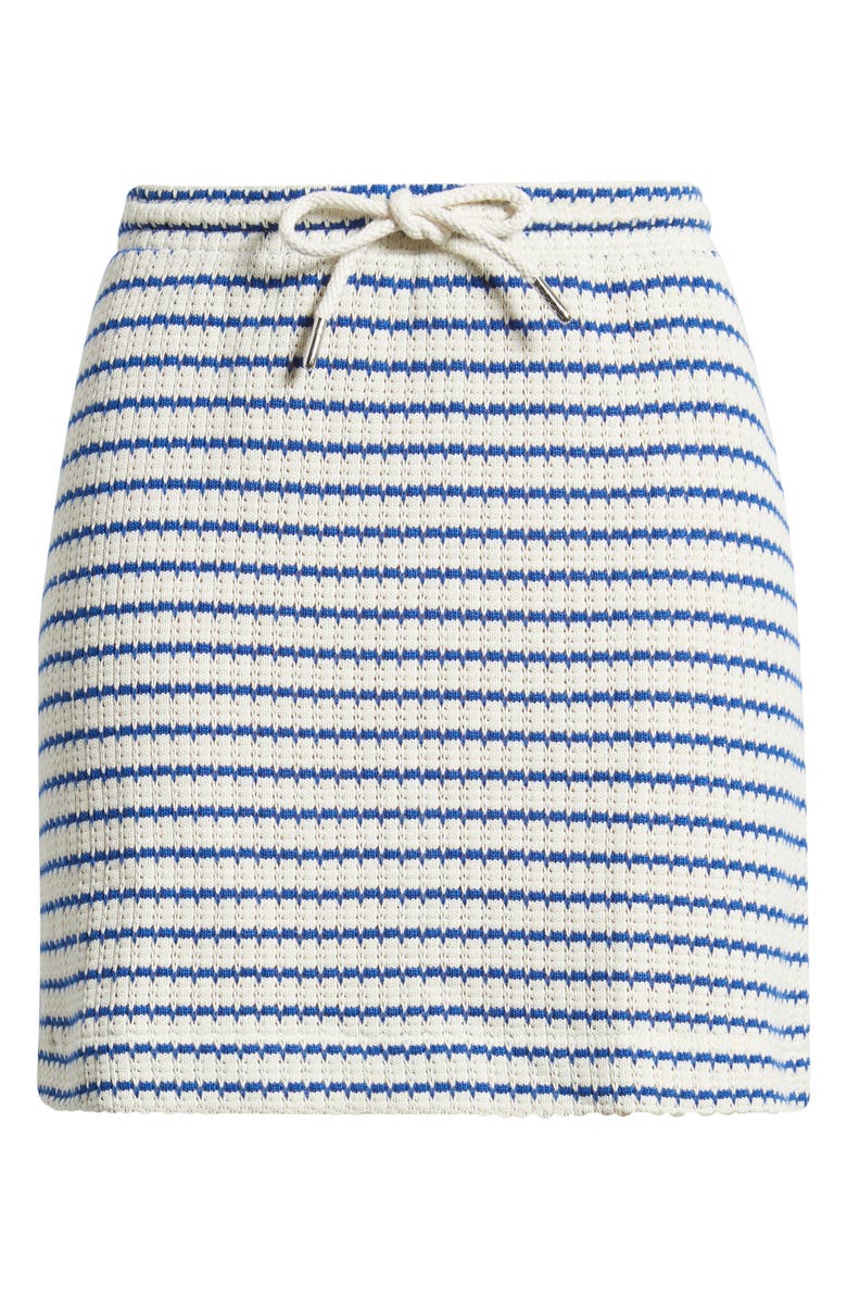 Madewell Tuck Stitch Tie Waist Miniskirt, Main, color, Tuck Stitch Stripe
